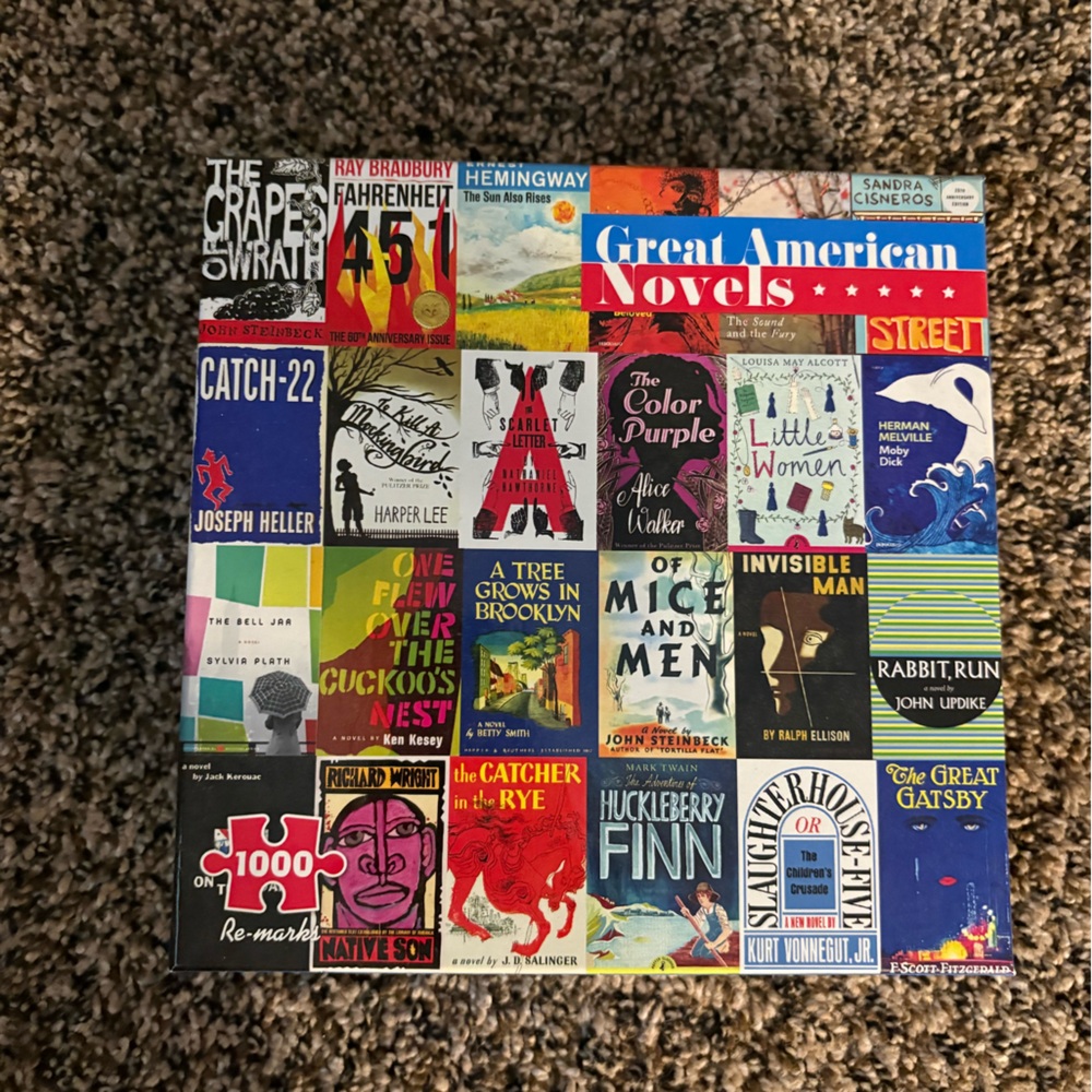 Great American Novels 1000 Piece Puzzle
